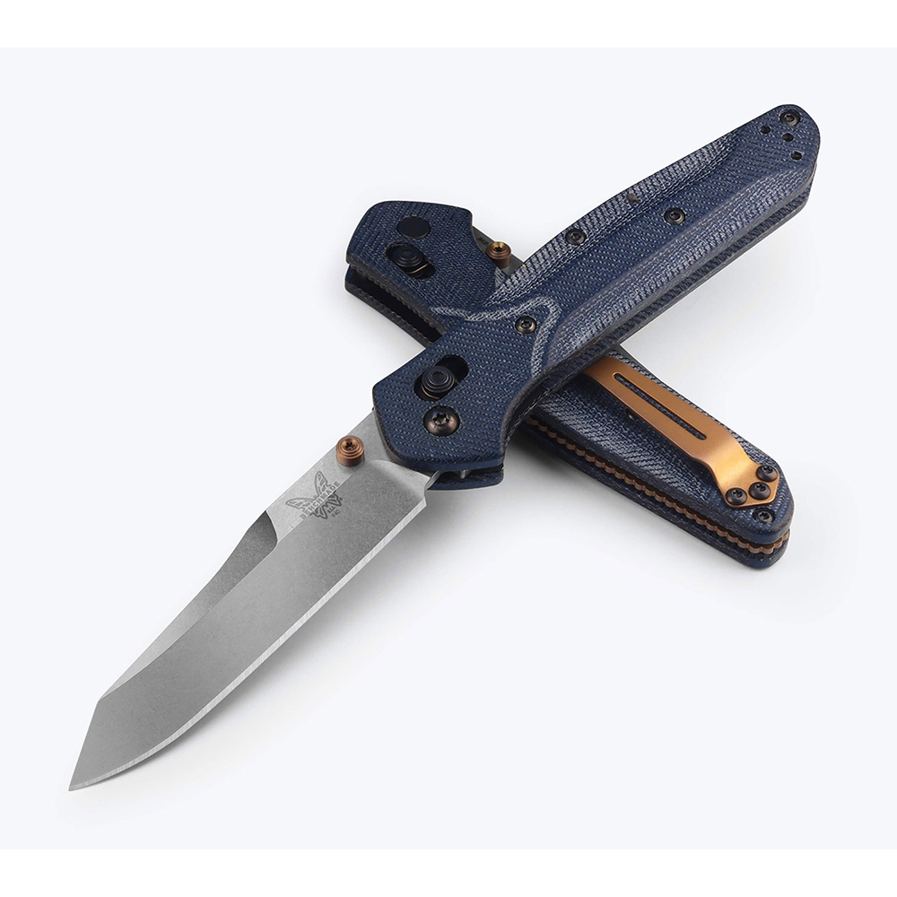 Benchmade 940-04 Osborne M390 Satin Plain Denim Micarta 3