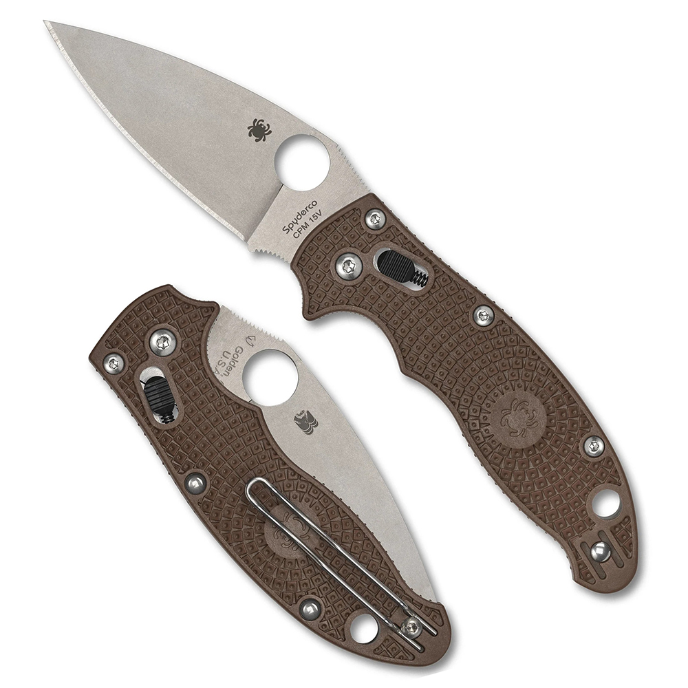 Spyderco MANIX 2 BROWN CPM-15V C101PBN15V2 1