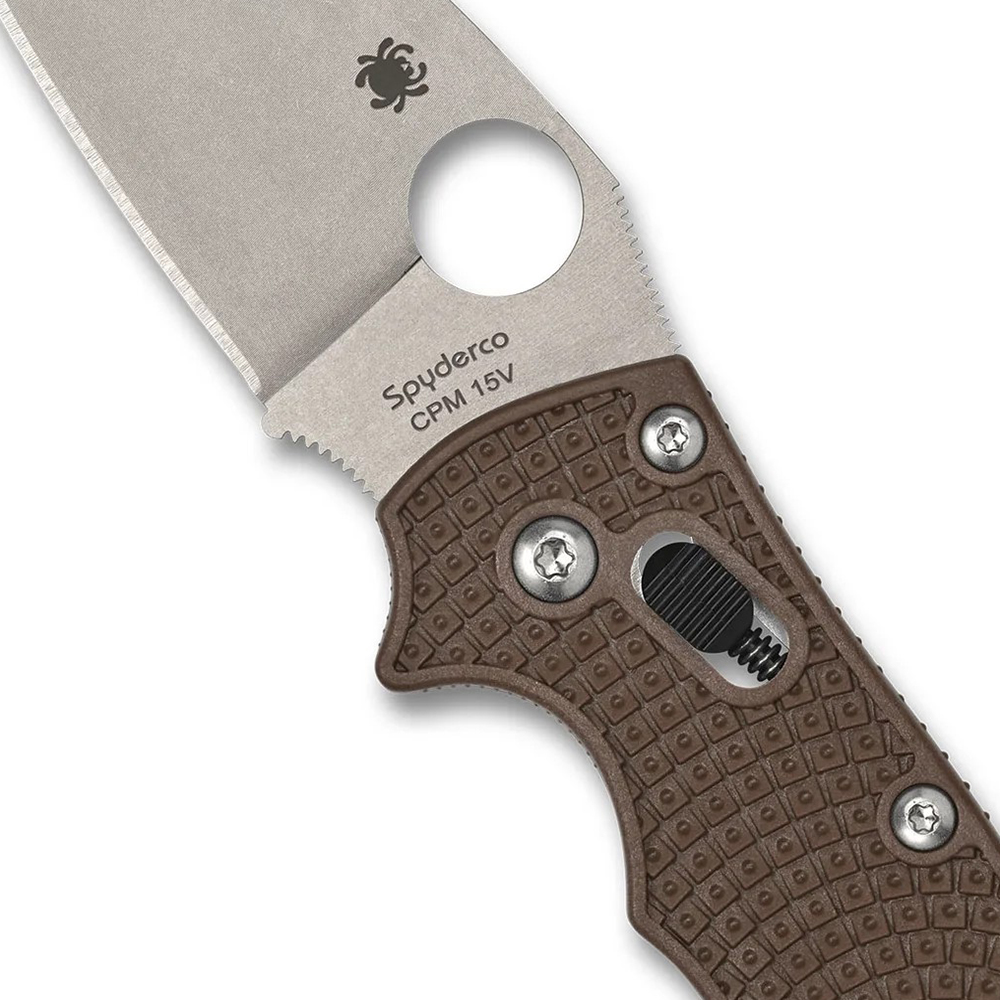 Spyderco MANIX 2 BROWN CPM-15V C101PBN15V2 3