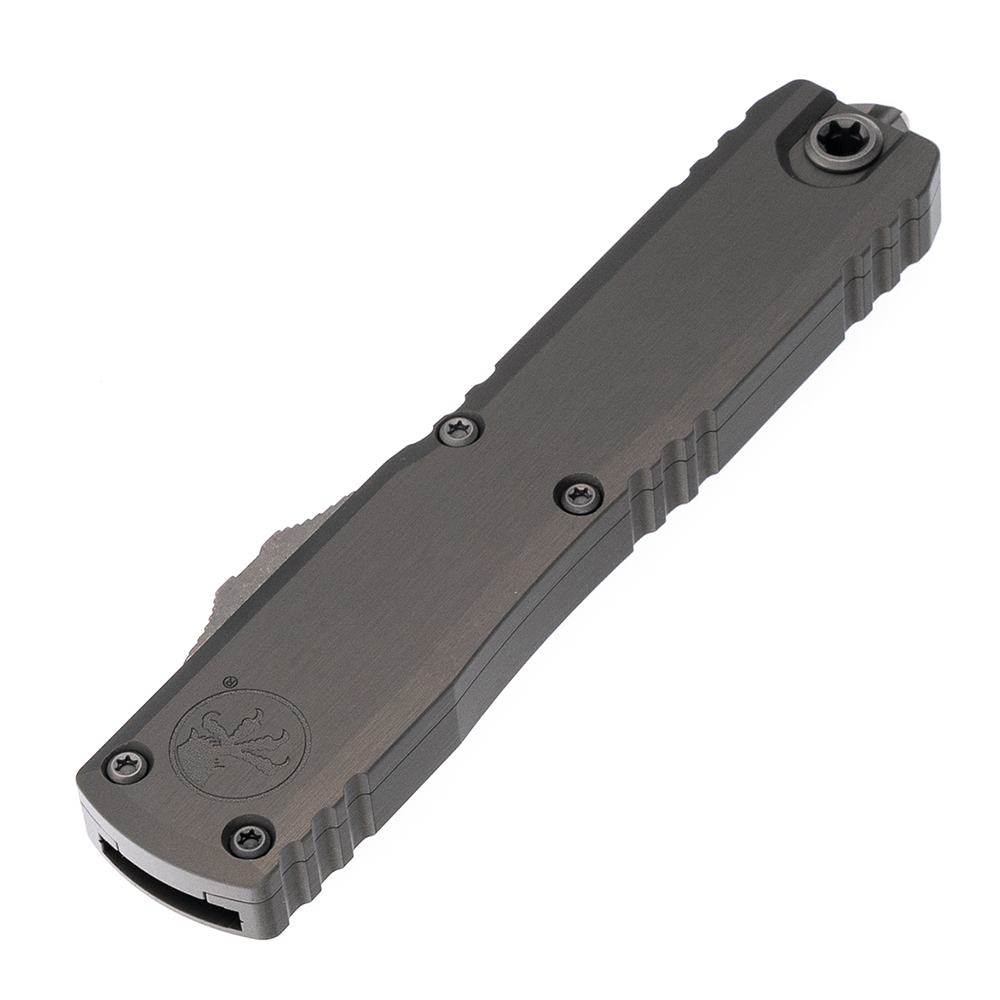Microtech Ultratech Gen III ZBP Auto OTF Apocalyptic Plain Tanto Natural Clear Aluminum 1123-10APNC 3