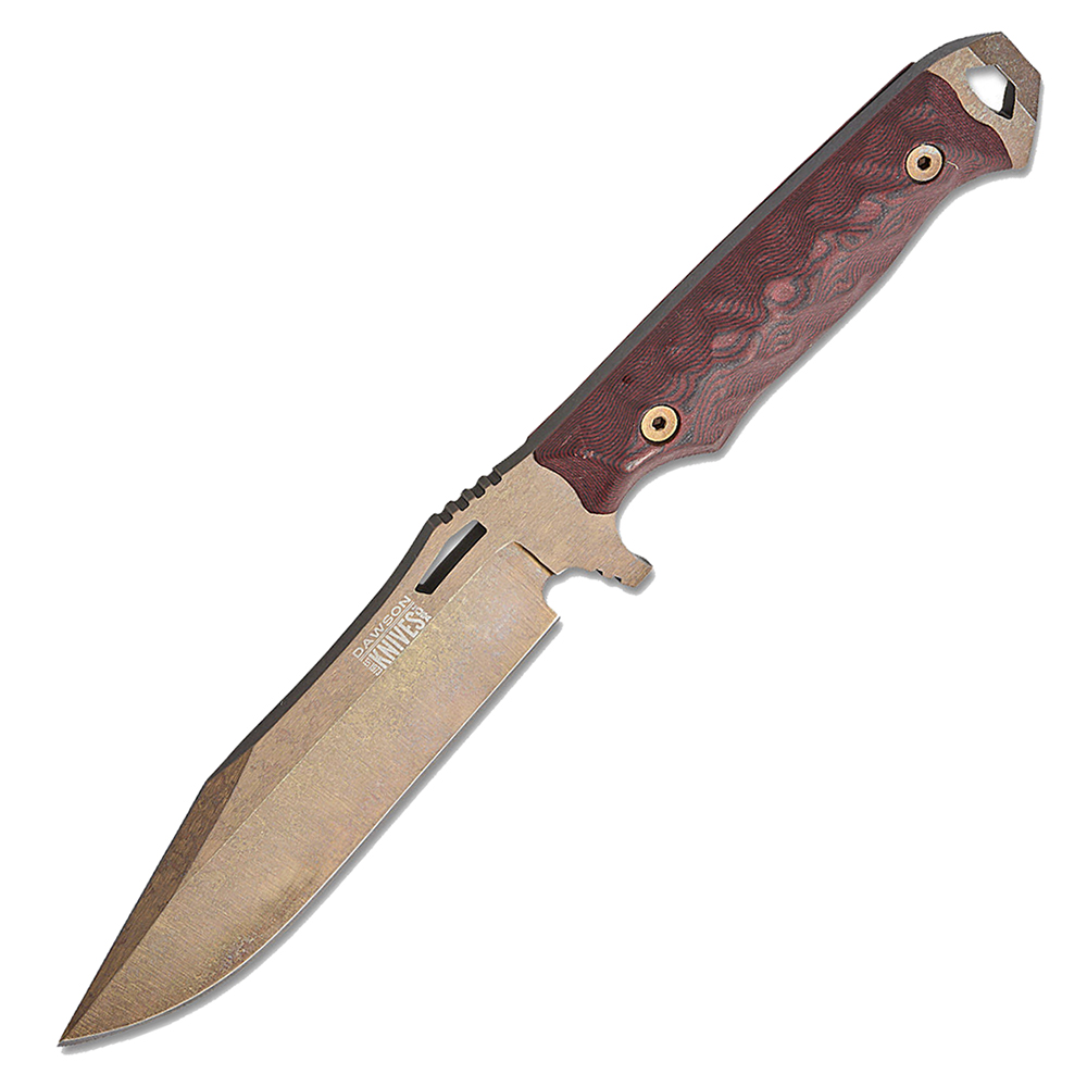 Dawson Marauder Gen 2 CPM-MagnaCut Arizona Copper Red and Black G10 1