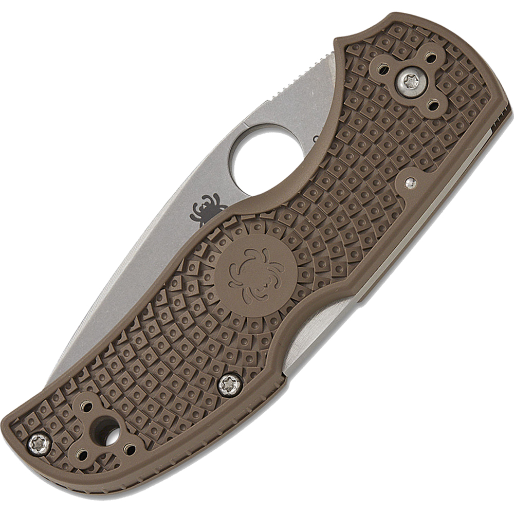 Spyderco Native 5 Lightweight Sprint Run CPM-15V Stonewashed Plain Brown FRN C41PBN15V5 4