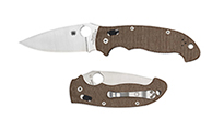 Spyderco MANIX 2 XL BROWN CANVAS MICARTA CPM CruWear C95MPCW2