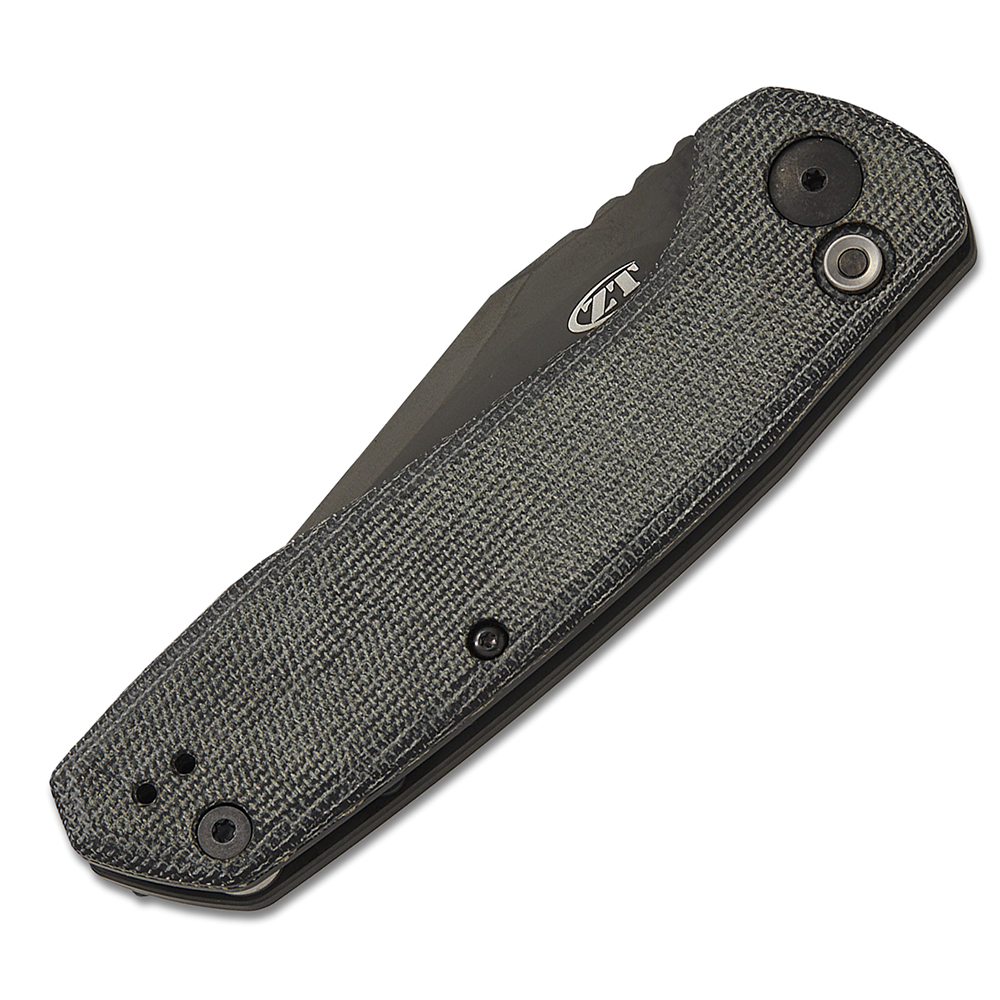 Zero Tolerance 0512BLK AUTO CPM-CruWear Black Cerakote Black Canvas Micarta and Titanium Handles 3