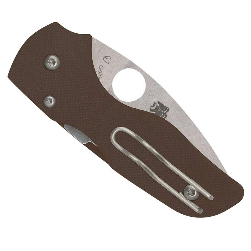 Spyderco LIL' NATIVE BROWN G10 CPM15V PLAIN C230GPBN15V 4