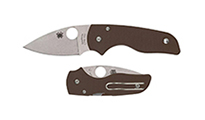 Spyderco LIL' NATIVE BROWN G10 CPM15V PLAIN C230GPBN15V