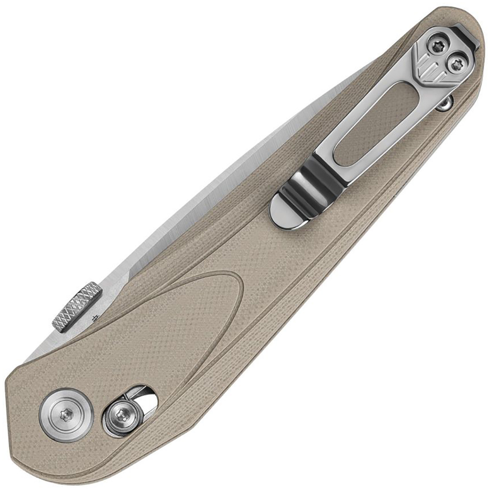 Bestech Knives Mothus 14C28N Satin Drop Point Tan G10 BG67B 3