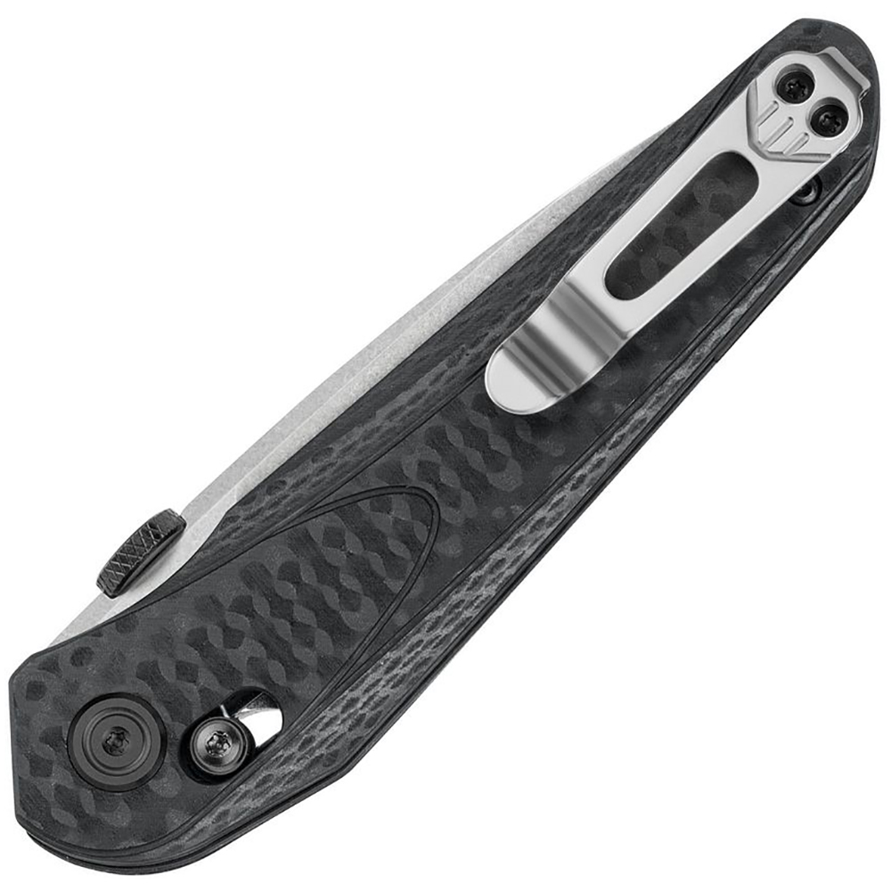 Bestech Knives Mothus 14C28N Stonewash Drop Point Black G10 Handles with Carbon Fiber Pattern BG67A 3