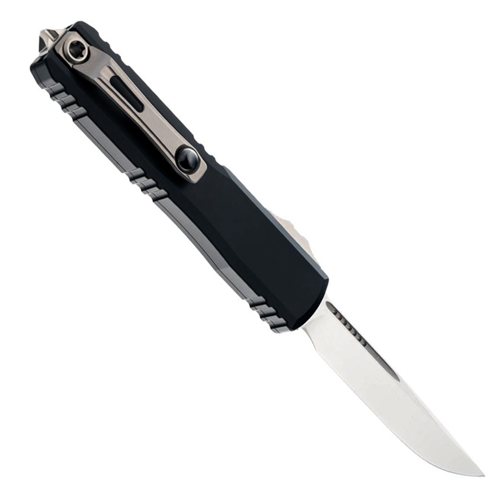 Microtech Ultratech Gen IV Auto OTF S/E Black Handle Stonewash Blade 11214-10 2