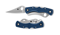 Spyderco Dyad Jr. CPM-SPY27 Lightweight Sprint Run Cobalt Blue FRN C39PSCBL