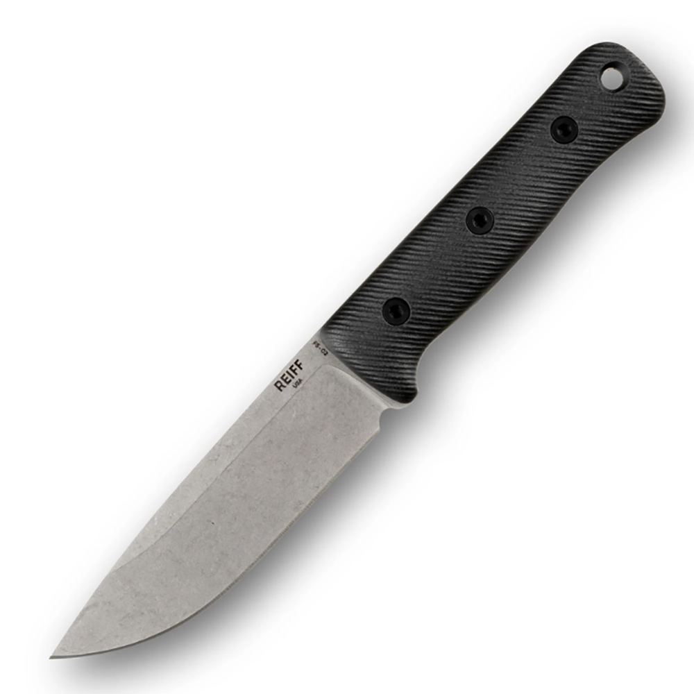 Reiff Knives F5 GEN2 Field Survival Knife CPM MagnaCut Stonewash Black G10 1