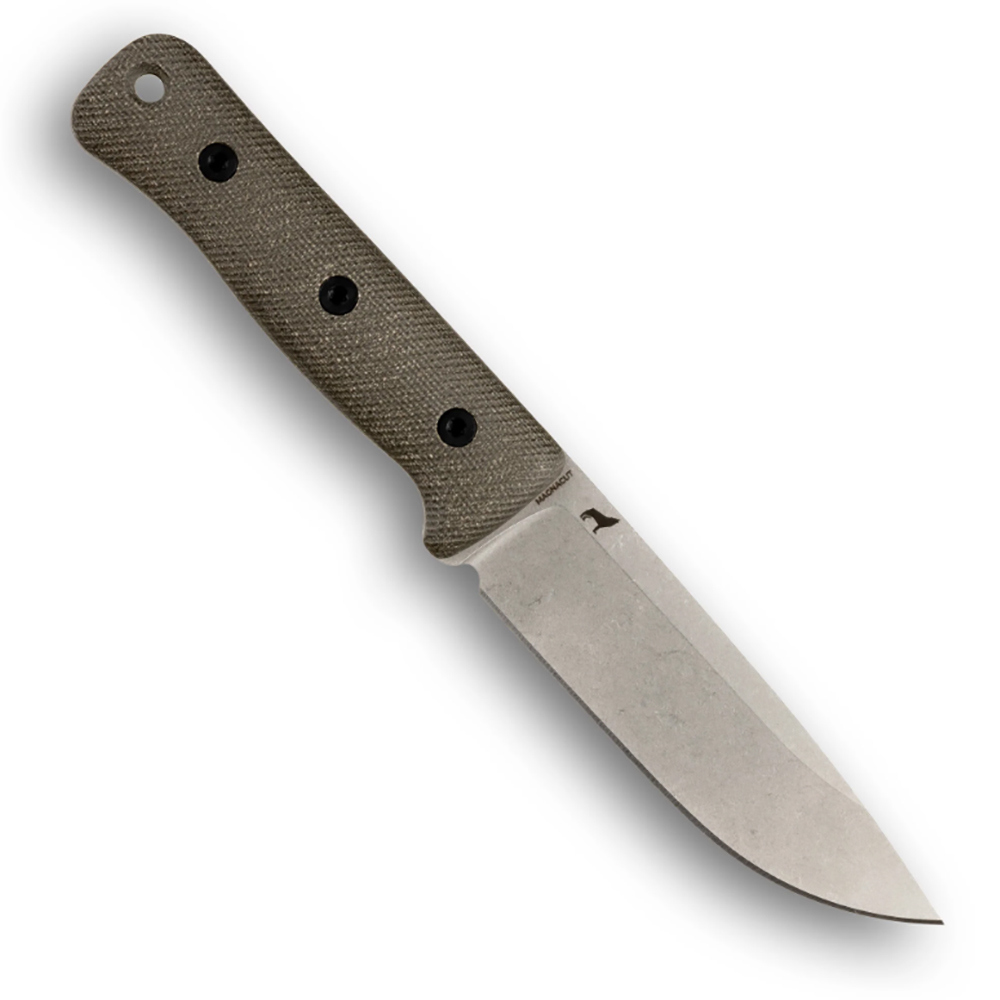 Reiff Knives F5 GEN2 Field Survival Knife CPM MagnaCut Stonewash Green Canvas Micarta 2