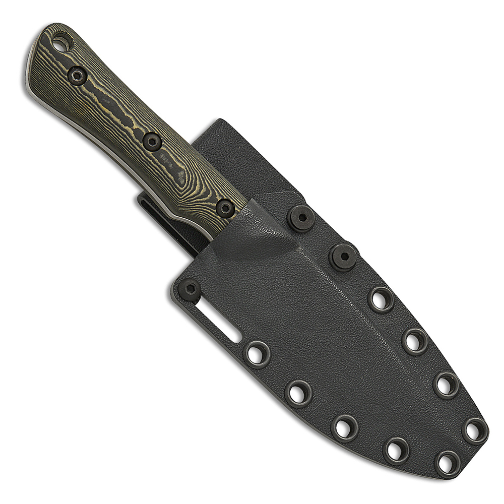 White River Brave CPM-MagnaCut Stonewashed Drop Point Maple Brown &amp; Black Richlite WRSS-BRV-RMB 3