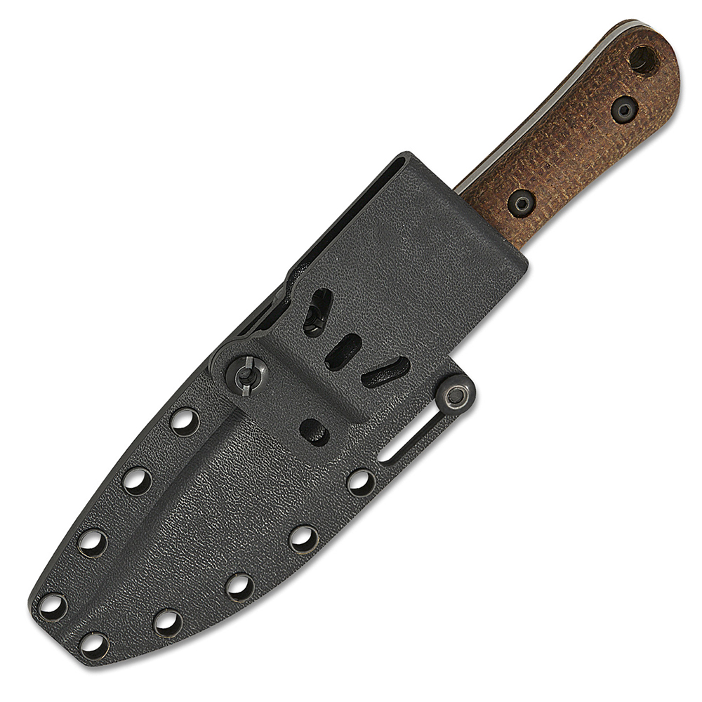 White River Brave CPM-MagnaCut Stonewashed Drop Point Natural Burlap Micarta WRSS-BRV-BNA 4