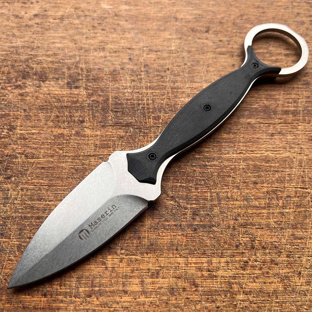 Maserin 922/STW Neck Knife Spear Point StoneWash 2