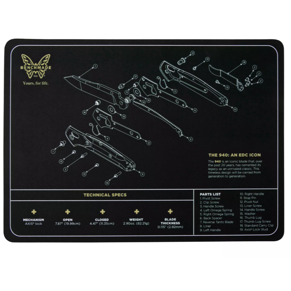Benchmade 50084-940 Display Mat Knife Mat 1