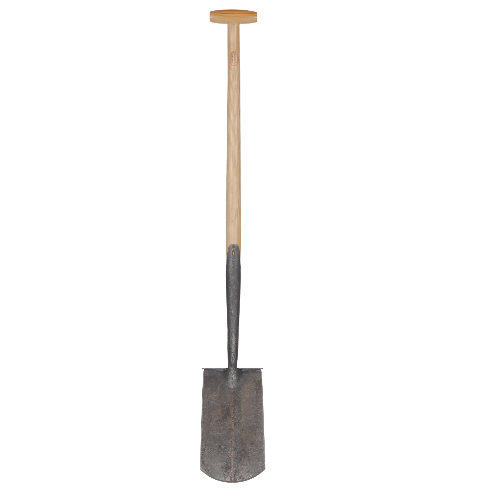 DeWit Forged Allround Gardening Spade with Shoesteps and 75cm T-handle 2051 1