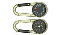 Explorer Carabiner with Compass and Thermometer
