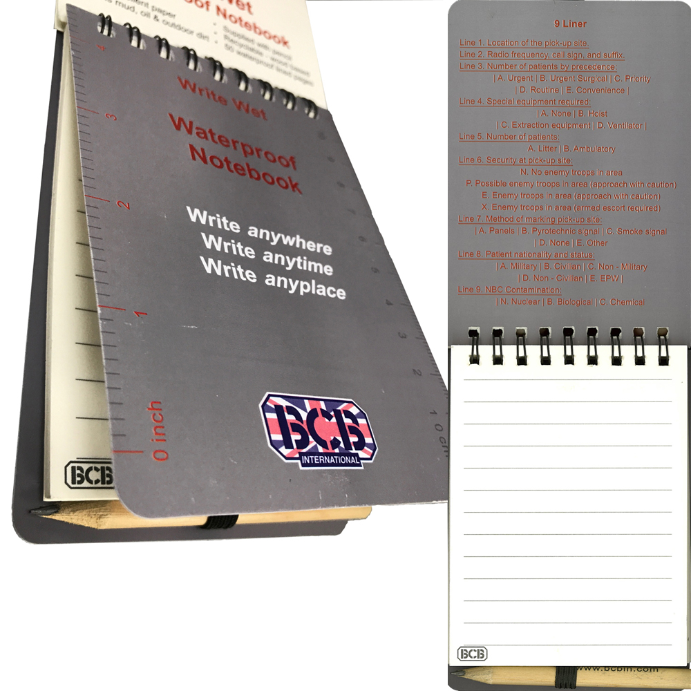 BCB Waterproof Notebook 1