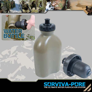 Surviva-Pure Water Bottle with Water Purification Filter 3