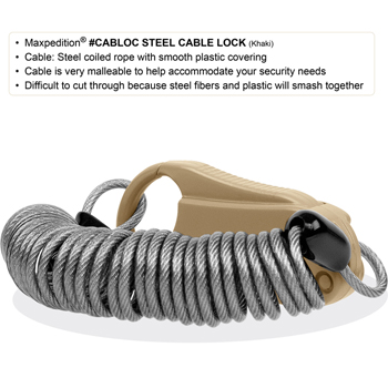 Maxpedition Steel Cable Lock 4