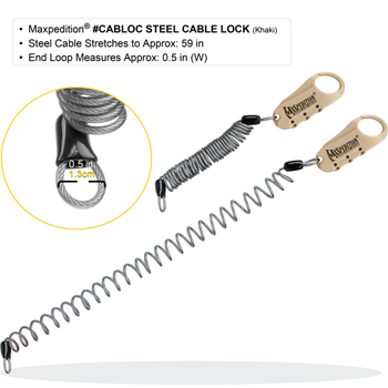 Maxpedition Steel Cable Lock 6