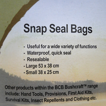 BCB Waterproof Zip Bags Snap Seal Bags 3