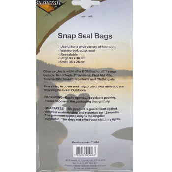 BCB Waterproof Zip Bags Snap Seal Bags 4