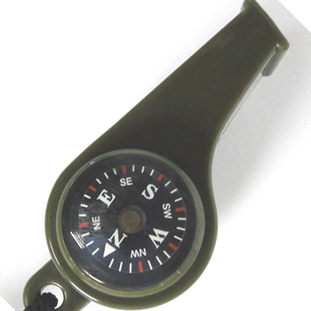 Mil-Com Whistle with Compass and Thermometer 2