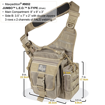 MAXPEDITION JUMBO L.E.O. S-TYPE™ VERSIPACK® 4